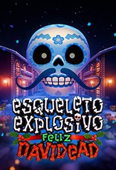 Esqueleto Explosivo Feliz Navidead